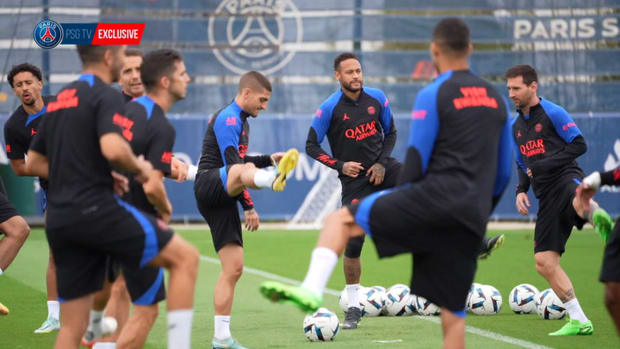 PSG training session before the clash vs Nantes